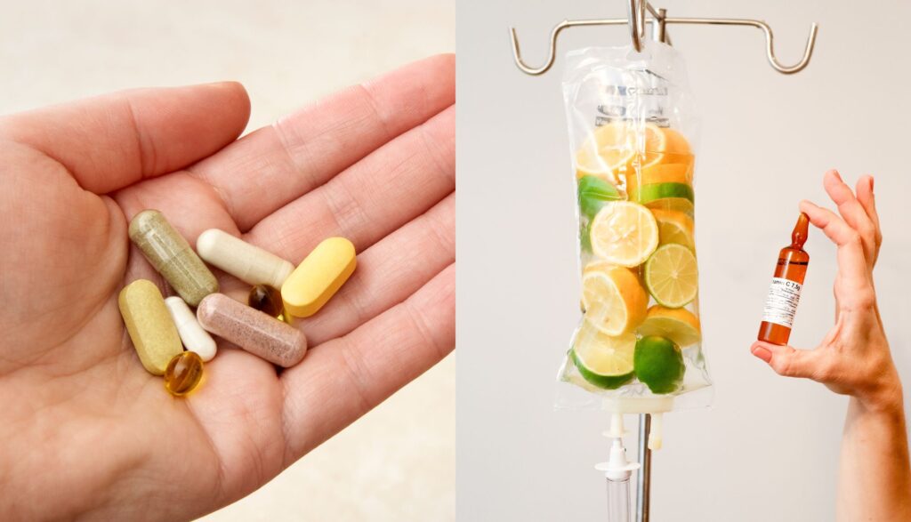 diferența între suplimente și perfuzie cu vitamine
